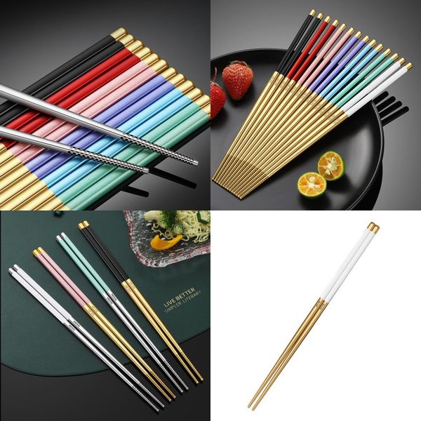 304 stainless steel chopsticks flatware 24cm home supplies new candy color nonslip chopsticks home tableware l dinnerware 115 k2
304 stainless steel chopsticks flatware 24cm home supplies new candy color nonslip chopsticks home tableware l dinnerware 115 k2