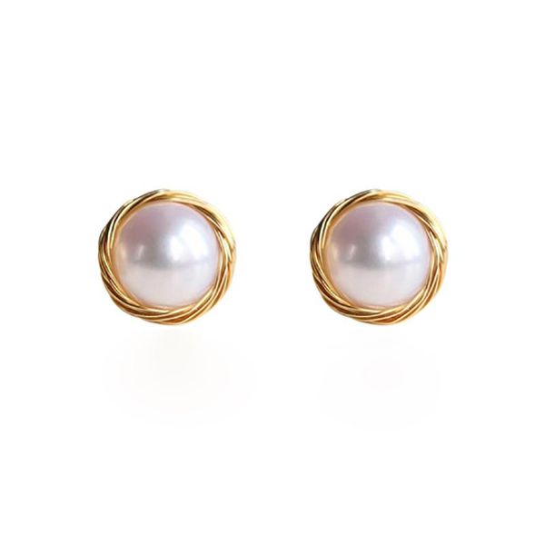 hand wound dong qing's same earrings simple and compact, versatile baroque freshwater pearl earrings women's 925 sterling silver, Golden;silver
hand wound dong qing's same earrings simple and compact, versatile baroque freshwater pearl earrings women's 925 sterling silver, Golden;silver