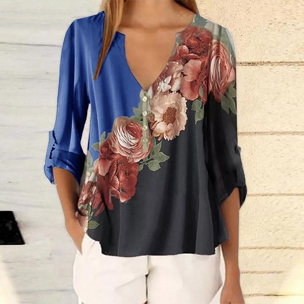 cysincos summer floral print women blouse 5xl plus size blouses half sleeve beach shirt office work shirts blusas feminina top, White
cysincos summer floral print women blouse 5xl plus size blouses half sleeve beach shirt office work shirts blusas feminina top, White