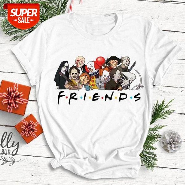 horror friends pennywise tshirt femme michael myers jason voorhees halloween women t-shirt funny graphic t shirts #db7f, White
horror friends pennywise tshirt femme michael myers jason voorhees halloween women t-shirt funny graphic t shirts #db7f, White