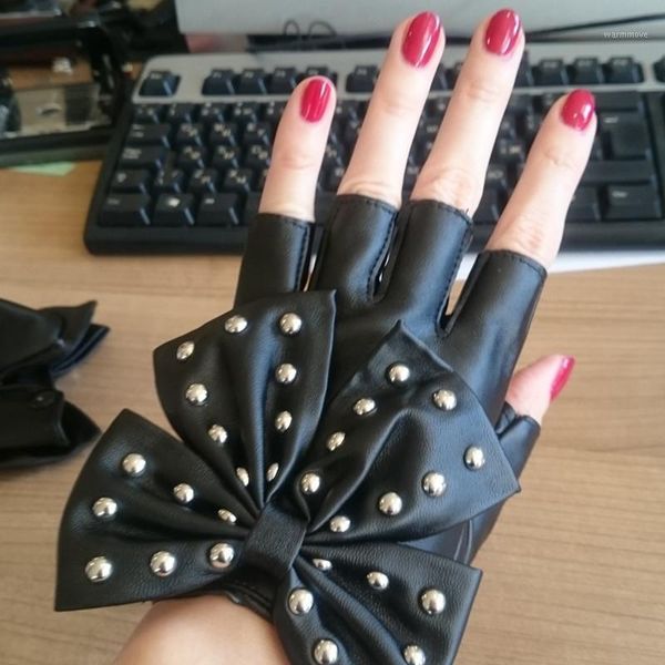 female half-finger gloves pu leather bow korean cute mittens finger woman leather bow dance performance gloves1, Blue;gray
female half-finger gloves pu leather bow korean cute mittens finger woman leather bow dance performance gloves1, Blue;gray