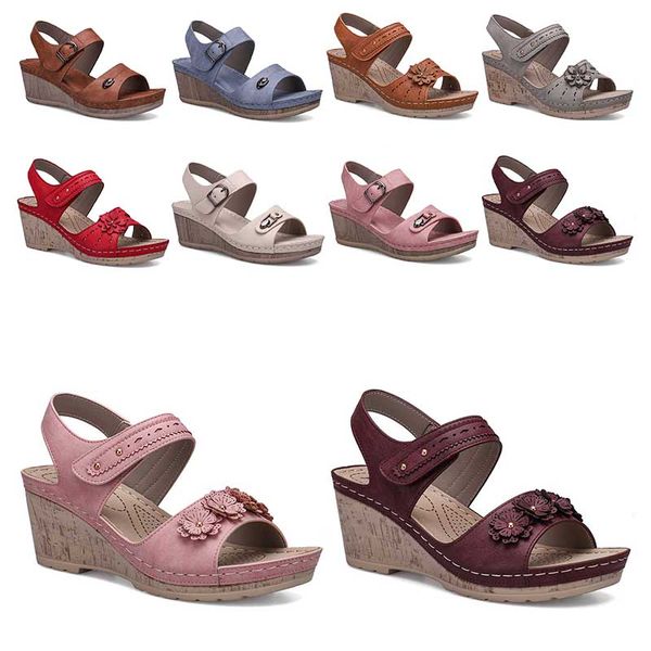 fives womens sandals pumps summer wedge heels leather open toes slip on good quality casual home size 36-41, Black
fives womens sandals pumps summer wedge heels leather open toes slip on good quality casual home size 36-41, Black