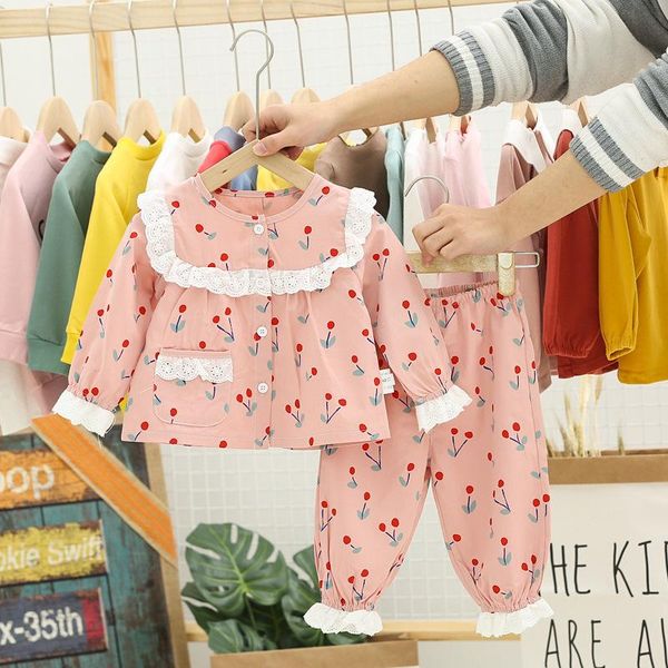 clothing sets 2021 baby boys and girls lace fruit printing pajamas set toddler kids long sleeve cartoon sleepsuit home clothes, White
clothing sets 2021 baby boys and girls lace fruit printing pajamas set toddler kids long sleeve cartoon sleepsuit home clothes, White
