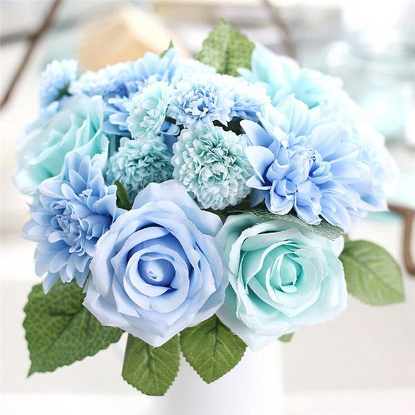 decorative flowers & wreaths zero artificial silk fake leaf rose floral wedding bouquet party home decor 170222 
decorative flowers & wreaths zero artificial silk fake leaf rose floral wedding bouquet party home decor 170222