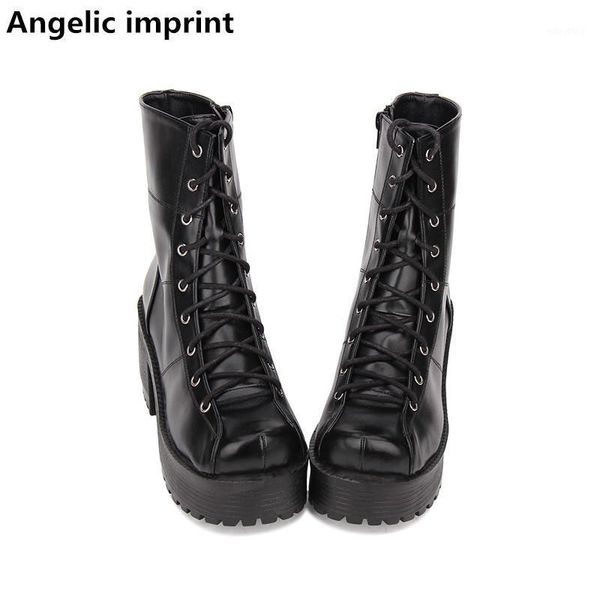 angelic imprint new mori girl women punk motorcycle boots lady lolita ankle boots woman high trifle heels pumps shoes 8cm 35-401, Black
angelic imprint new mori girl women punk motorcycle boots lady lolita ankle boots woman high trifle heels pumps shoes 8cm 35-401, Black