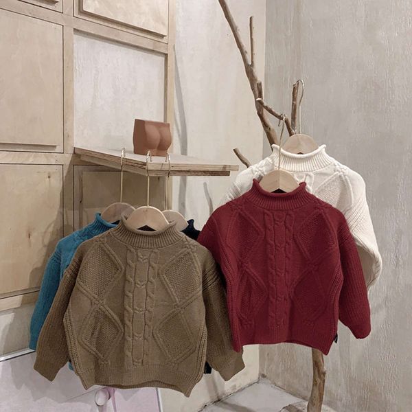 aokids boys' winter baby half high collar heavy thread twist children's korean version thickened sweater fashion, Blue
aokids boys' winter baby half high collar heavy thread twist children's korean version thickened sweater fashion, Blue