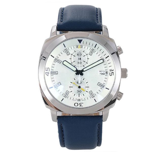 chronograph quartz mens watches blue dial man military sport watch montre de luxe wristwatches for men business wristwatch reloj264q, Slivery;brown
chronograph quartz mens watches blue dial man military sport watch montre de luxe wristwatches for men business wristwatch reloj264q, Slivery;brown