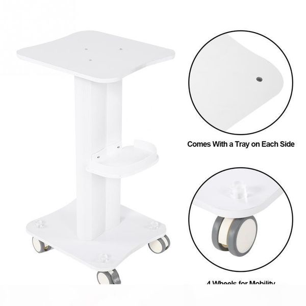 abs beauty salon trolley salon use pedestal rolling cart wheel aluminum stand, Silver
abs beauty salon trolley salon use pedestal rolling cart wheel aluminum stand, Silver