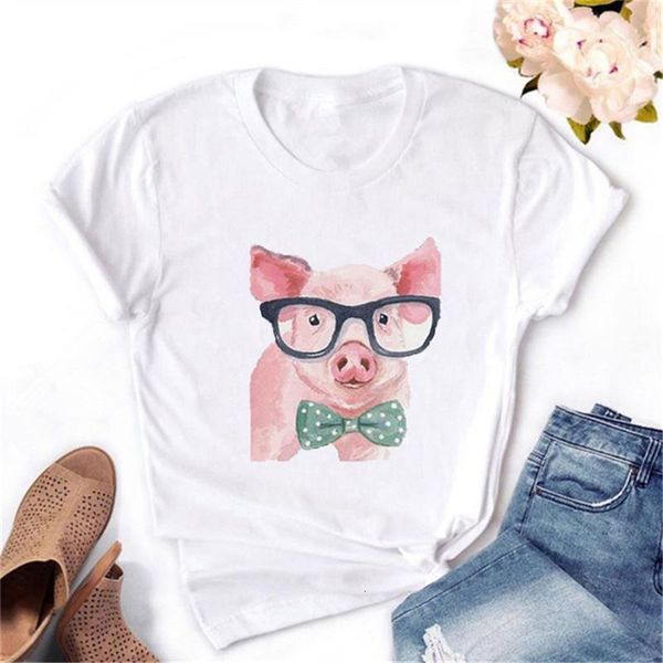 harajuku summer female t-shirt cute cartoon pig animals print women funny t shirts shirts kawaii femme tees, White
harajuku summer female t-shirt cute cartoon pig animals print women funny t shirts shirts kawaii femme tees, White