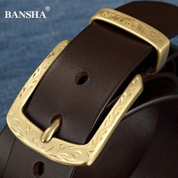 men's belt fashion cow genuine leather belts for mens casual retro male strap solid brass pin buckle waistband jeans accessories, Black;brown
men's belt fashion cow genuine leather belts for mens casual retro male strap solid brass pin buckle waistband jeans accessories, Black;brown