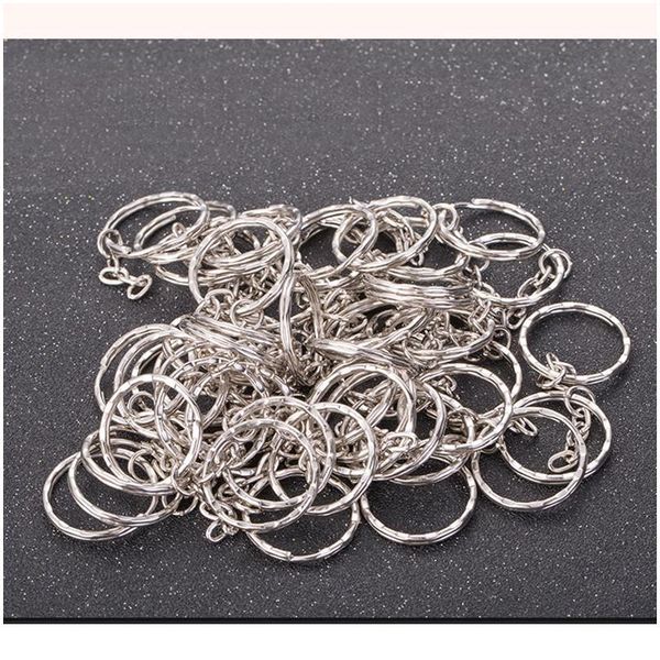 20pcs/bag metal 25mm silver color key ring split ring with chain rings women men keyfob diy key chains acc qylihw, Slivery;golden
20pcs/bag metal 25mm silver color key ring split ring with chain rings women men keyfob diy key chains acc qylihw, Slivery;golden