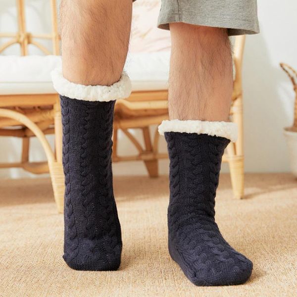men's socks mens thick fleece lined warm sleep slippers thicken non slip winter home sleeping stockings, Black
men's socks mens thick fleece lined warm sleep slippers thicken non slip winter home sleeping stockings, Black