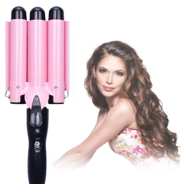 hair curling iron 3 barrel wand temperature adjustable 20mm/22mm hair waver curling iron for long or short hair, heat up quickly
hair curling iron 3 barrel wand temperature adjustable 20mm/22mm hair waver curling iron for long or short hair, heat up quickly