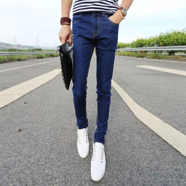 male trousers slim pencil pants boys jeans skinny pants casual trousers men jeans spring and autumn, Blue
male trousers slim pencil pants boys jeans skinny pants casual trousers men jeans spring and autumn, Blue