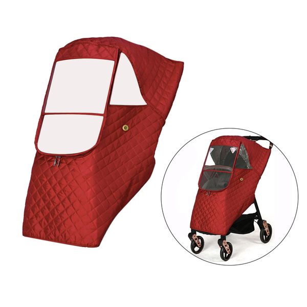 Universal Stroller Weather Shield Rain Cover,waterproof, Windproof Protection, Travel-friendly, Outdoor Use, Easy To Install And Remove