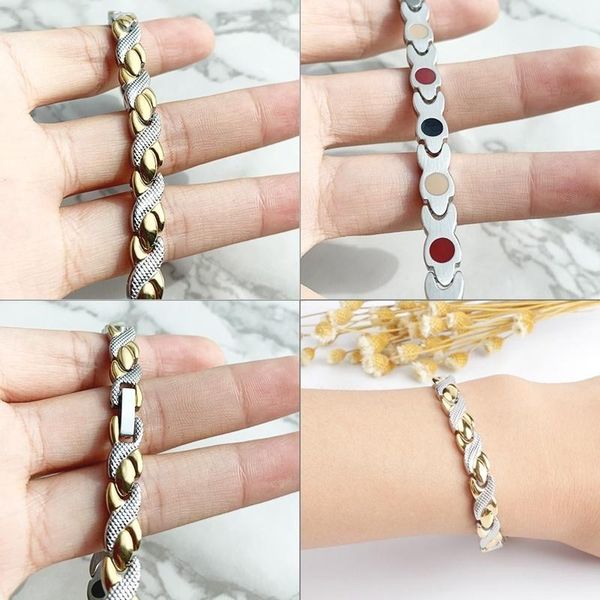 twisted healthy magnetic bracelet for women power therapy magnets magnetite bracelets bangles men health care jewelry stainless, Golden;silver
twisted healthy magnetic bracelet for women power therapy magnets magnetite bracelets bangles men health care jewelry stainless, Golden;silver