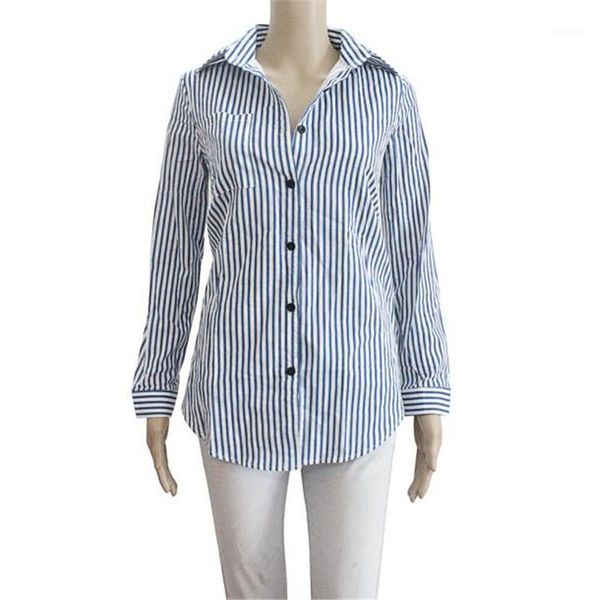 women striped long sleeve women shirts turn-down collar blousa femme spring autumn casual tee streetwear shirt w3061, White 
women striped long sleeve women shirts turn-down collar blousa femme spring autumn casual tee streetwear shirt w3061, White