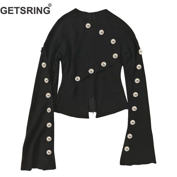 getsring women coat long sleeve multi-buttons womens jackets irregular thin loose outerwear womens black jackets coats 2020, Black;brown
getsring women coat long sleeve multi-buttons womens jackets irregular thin loose outerwear womens black jackets coats 2020, Black;brown