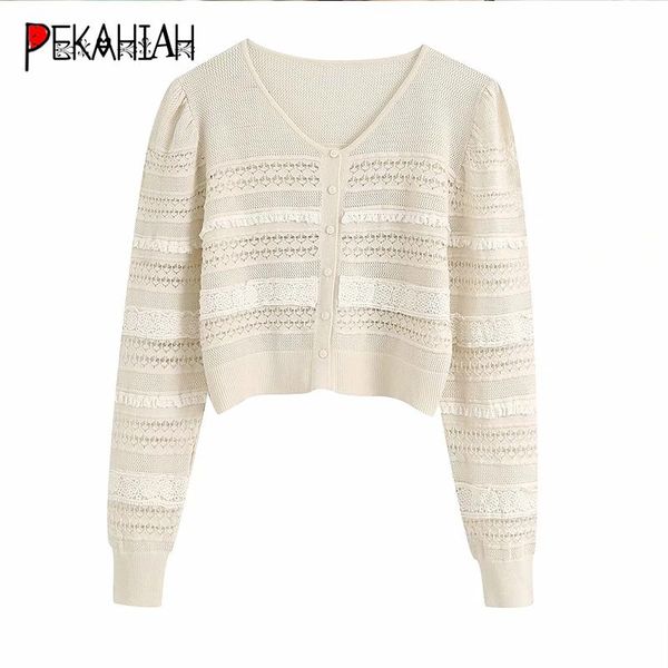 2020 autumn elegant v-neck hollow out cardigan sweater fashion slim long sleeve knitted sweater lady casual loose chic top, White
2020 autumn elegant v-neck hollow out cardigan sweater fashion slim long sleeve knitted sweater lady casual loose chic top, White