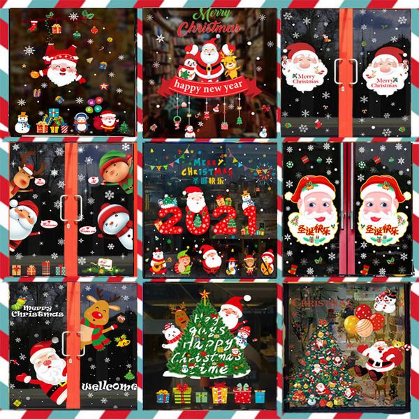 2021 decoration wall layout shop window flower glass santa tree creative door sticker
2021 decoration wall layout shop window flower glass santa tree creative door sticker