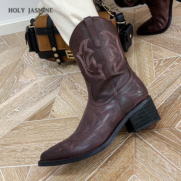 boots embroider women med heels retro knight female genuine leather botas mujer western cowboy sale 2021 autumn, Black
boots embroider women med heels retro knight female genuine leather botas mujer western cowboy sale 2021 autumn, Black