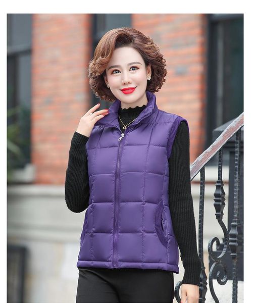 the new middle aged and elderly autumn and winter comfortable cotton vest women's short mother's slim warm vest waistcoat jacket, Black;white
the new middle aged and elderly autumn and winter comfortable cotton vest women's short mother's slim warm vest waistcoat jacket, Black;white