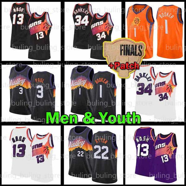 devin 1 booker chris 3 paul deandre 22 ayton basketball jersey mesh steve 13 nash charles 34 barkley 22 finals patch mens youth kids boy
devin 1 booker chris 3 paul deandre 22 ayton basketball jersey mesh steve 13 nash charles 34 barkley 22 finals patch mens youth kids boy