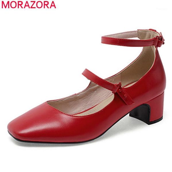morazora 2020 new arrive genuine leather women pumps sweet party shoes med heels square toe buckle ladies shoes black red1
morazora 2020 new arrive genuine leather women pumps sweet party shoes med heels square toe buckle ladies shoes black red1