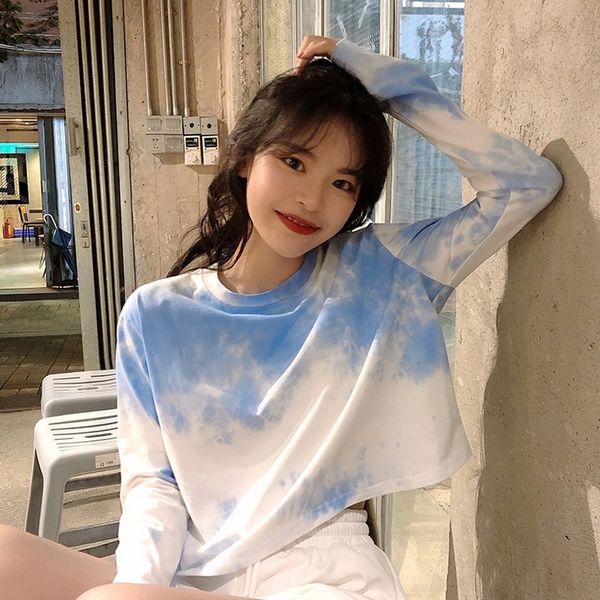 jnf8h early autumn tie dye long new women's thin style 2020 t-shirt and autumn spring loose fitting high waist pants short t-shirt fa, White
jnf8h early autumn tie dye long new women's thin style 2020 t-shirt and autumn spring loose fitting high waist pants short t-shirt fa, White