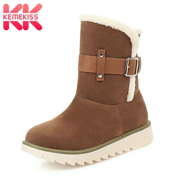 kemekiss women snow boots thick bottom plush fur warm women winter shoes fashion short boots casual lady footwear size 35-43, Black
kemekiss women snow boots thick bottom plush fur warm women winter shoes fashion short boots casual lady footwear size 35-43, Black