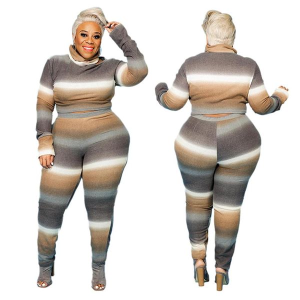 women's tracksuits 2 two piece set women track suit winter turtleneck long sleeve and pants striped plus size outfits wholesale drop, Gray
women's tracksuits 2 two piece set women track suit winter turtleneck long sleeve and pants striped plus size outfits wholesale drop, Gray