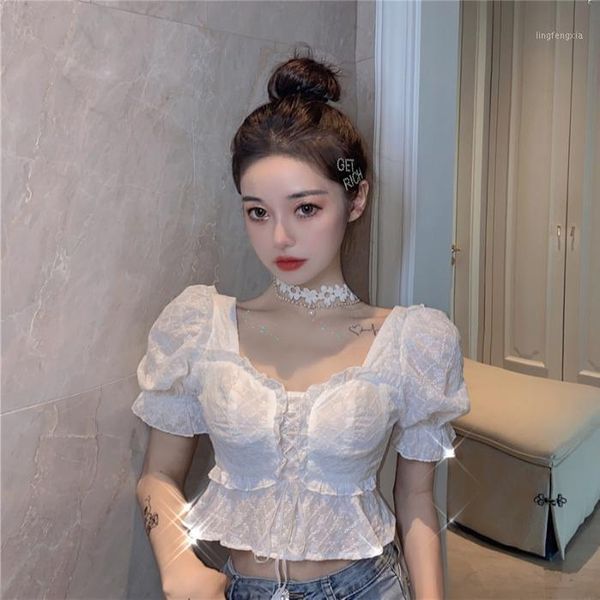 blusas mujer de moda korean clothes summer square collar women's clothing crop fashion brand hipster club white shirts1
blusas mujer de moda korean clothes summer square collar women's clothing crop fashion brand hipster club white shirts1