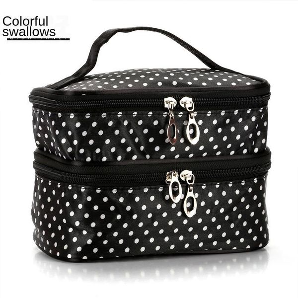 storage bags cross border selling small wave point handbag double layer dots cosmetic bag anti-customizable logo yiwu manufacturers
storage bags cross border selling small wave point handbag double layer dots cosmetic bag anti-customizable logo yiwu manufacturers