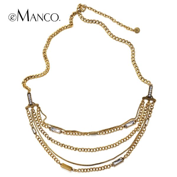 emanco two colors link chain long necklace for crystal rhinestone metal geometric trendy necklaces personalized jewelry y200323, Silver
emanco two colors link chain long necklace for crystal rhinestone metal geometric trendy necklaces personalized jewelry y200323, Silver