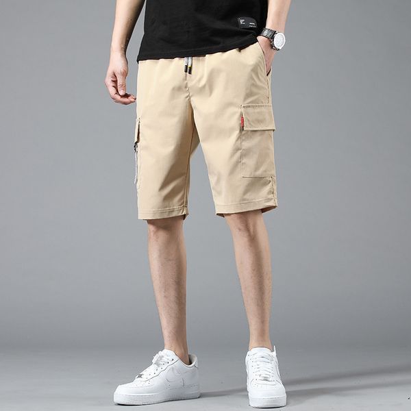 youth fashion brand shorts men's casual solid color summer new capris for boys in 2020, White;black
youth fashion brand shorts men's casual solid color summer new capris for boys in 2020, White;black