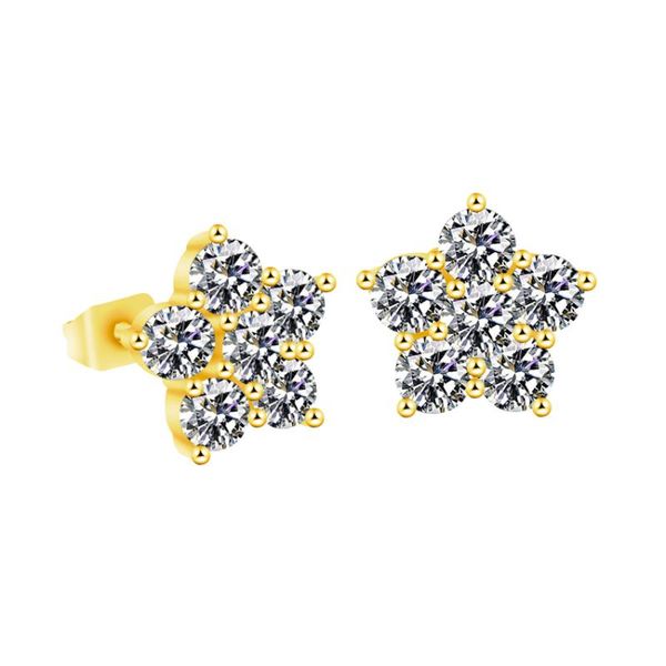 stud rose gold color crystal cz five-pointed star earrings for women girls wedding jewelry bridesmaid gift pendientes, Golden;silver
stud rose gold color crystal cz five-pointed star earrings for women girls wedding jewelry bridesmaid gift pendientes, Golden;silver