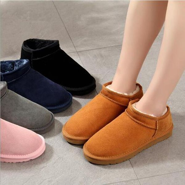 35-41 lazy leather snow boots ladies one pedal thickening plus velvet cotton shoes non-slip cowhide warm snow cotton boots, Black
35-41 lazy leather snow boots ladies one pedal thickening plus velvet cotton shoes non-slip cowhide warm snow cotton boots, Black