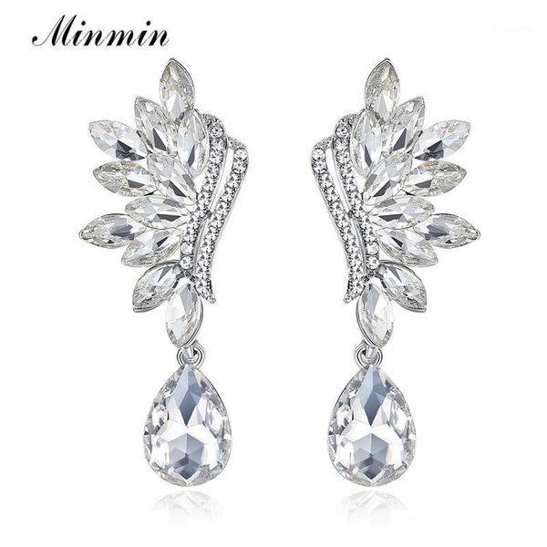 minmin horse eyes leaf shape wedding drop earrings sparkling silver color crystal teardrop hanging earrings women jewelry eh10431
minmin horse eyes leaf shape wedding drop earrings sparkling silver color crystal teardrop hanging earrings women jewelry eh10431