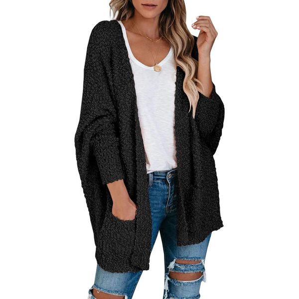 toothbrush fleece cardigan euramerican loose bat sleeve pocket cardigan sweater, White;black
toothbrush fleece cardigan euramerican loose bat sleeve pocket cardigan sweater, White;black