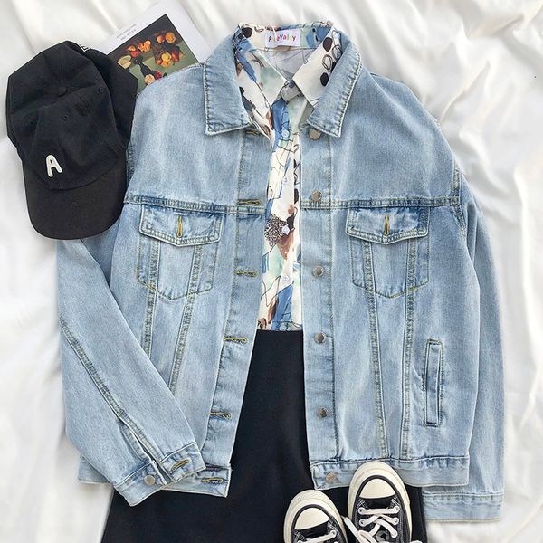new 2021 women denim jacket blue denim jacket vintage oversized single breasted korean style, Black;brown
new 2021 women denim jacket blue denim jacket vintage oversized single breasted korean style, Black;brown