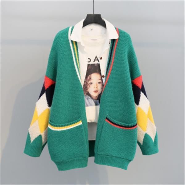 h.sa 2021 knit sweater cardigan women v neck argyle patchwork knit coat long sleeve warm thick winter sweater jacket, White;black
h.sa 2021 knit sweater cardigan women v neck argyle patchwork knit coat long sleeve warm thick winter sweater jacket, White;black