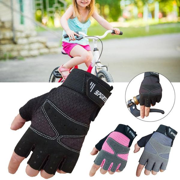 children half finger bicycle protection shock absorber riding sweat-absorbent breathable gloves accessories, Blue;gray
children half finger bicycle protection shock absorber riding sweat-absorbent breathable gloves accessories, Blue;gray