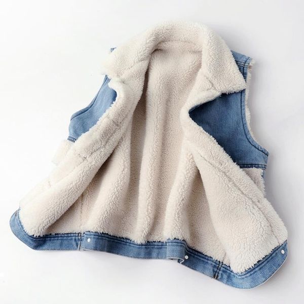 new fall 2021 female big pocket sleeveless lamb hair denim jacket thick fashion vest loose ladies y176 uzo5, Black;white
new fall 2021 female big pocket sleeveless lamb hair denim jacket thick fashion vest loose ladies y176 uzo5, Black;white