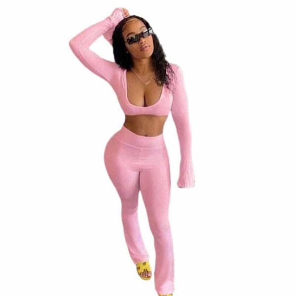 women's two piece sport set u-neck flared sleeve blouse ruffled high waist trousers suit sportswear yoga running clothes, White;black
women's two piece sport set u-neck flared sleeve blouse ruffled high waist trousers suit sportswear yoga running clothes, White;black