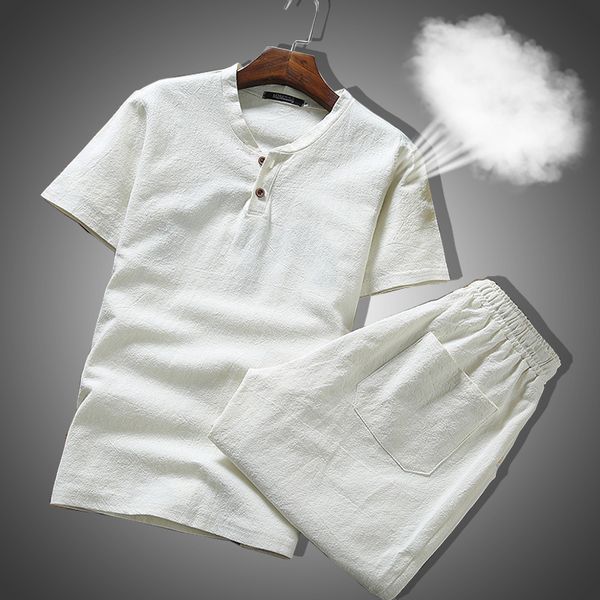 men linen summer set breathable summer clothes men two piece set plus size suit, Gray
men linen summer set breathable summer clothes men two piece set plus size suit, Gray