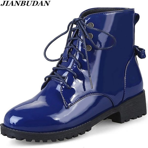 jianbudan patent leather large size women boots autumn shoes waterproof winter warm boots non-slip snow boots size 35-46 201031, Black 
jianbudan patent leather large size women boots autumn shoes waterproof winter warm boots non-slip snow boots size 35-46 201031, Black