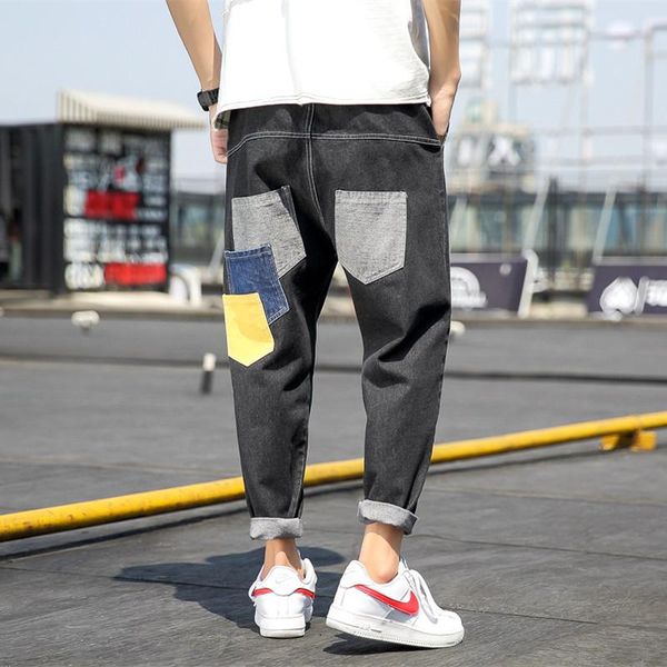 2020 summer men's casual pants baggy homme jeans mens cargo pocket trousers classic black male biker denim haren pants -5xl, Blue
2020 summer men's casual pants baggy homme jeans mens cargo pocket trousers classic black male biker denim haren pants -5xl, Blue