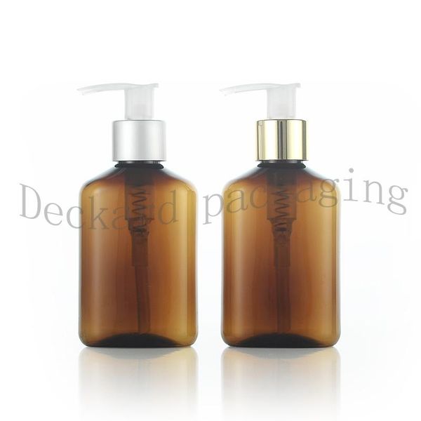 30pcs 125ml golden/silver pump cap brown flat bottle for skin care refillable shampoo bottle airless cosmetic plastic bottles
30pcs 125ml golden/silver pump cap brown flat bottle for skin care refillable shampoo bottle airless cosmetic plastic bottles