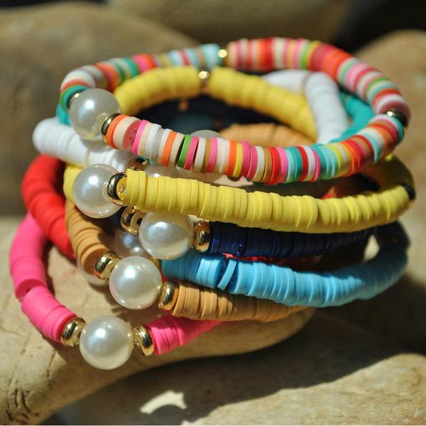 doreen box color bohemian beach trendy bracelet female color 6mm soft pottery sliced pearl elastic rope bracelet jewelry 1pc, Black
doreen box color bohemian beach trendy bracelet female color 6mm soft pottery sliced pearl elastic rope bracelet jewelry 1pc, Black