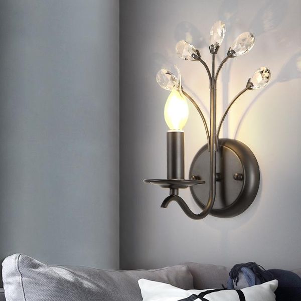 wall lamp nordic industrial crystal lights e14 holder creative luxury black bracket for bedroom living room indoor lighting
wall lamp nordic industrial crystal lights e14 holder creative luxury black bracket for bedroom living room indoor lighting